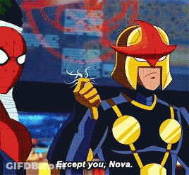 Cartoon Saying Except You Nova To Another Character GIF