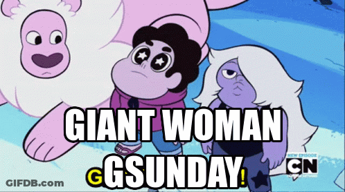 Cartoon Saying Giant Woman Gsunday GIF
