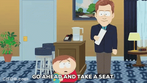 Cartoon Saying Go Ahead And Take A Seat GIF