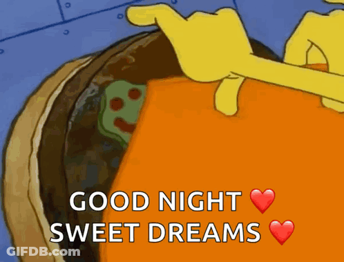 Cartoon Saying Good Night Sweet Dreams GIF