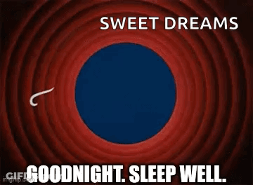 Cartoon Saying Goodnight Sleep Well GIF