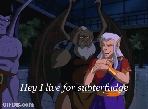 Cartoon Saying Hey I Live For Subterfudge GIF