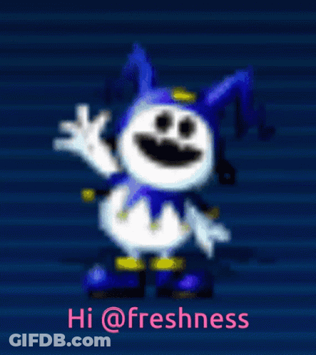 Cartoon Saying Hi @Freshness GIF