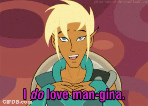 Cartoon Saying I Do Love Man-Gina GIF
