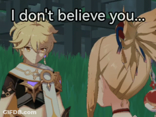 Cartoon Saying I Don't Believe You GIF
