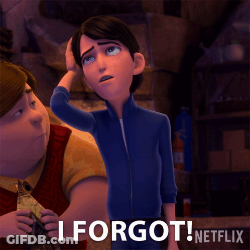 Cartoon Saying I Forgot Netflix GIF