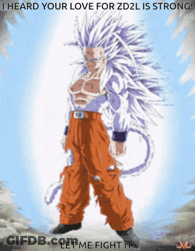 Cartoon Saying I Heard Your Love For Zd2l Is Strong Let Me Fight It GIF