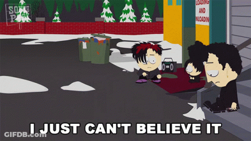 Cartoon Saying I Just Can't Believe It GIF