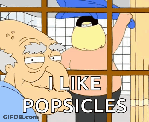 Cartoon Saying I Like Popsicles GIF