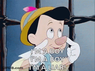 Cartoon Saying I'm A Boy And A Liar GIF