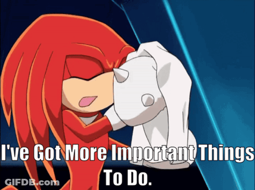 Cartoon Saying I've Got More Important Things To Do GIF