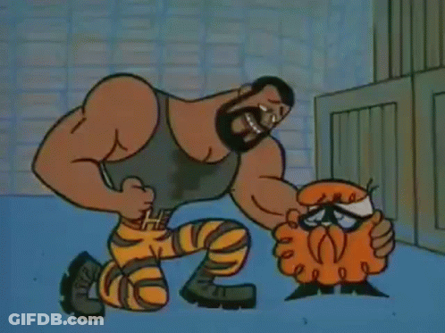Cartoon Saying It Doesn't Matter If You Have Beard Outside GIF