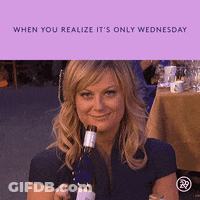 Cartoon Saying It's Just Wednesday Yellow Monster GIF