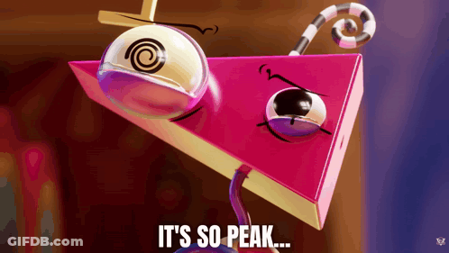 Cartoon Saying It's So Peak GIF
