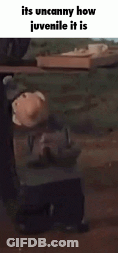 Cartoon Saying It's Uncanny How Juvenile It Is GIF