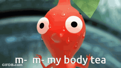 Cartoon Saying M-M-My Body Tea GIF