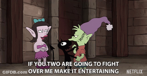 Cartoon Saying Make Fight Entertaining GIF