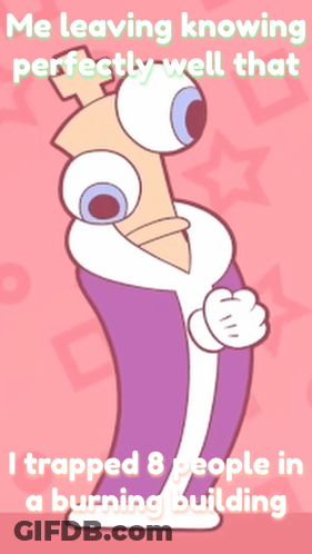 Cartoon Saying Me Leaving Knowing Perfectly Well That GIF