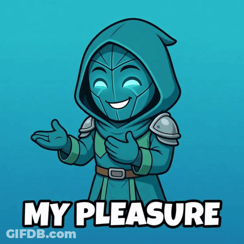 Cartoon Saying My Pleasure GIF