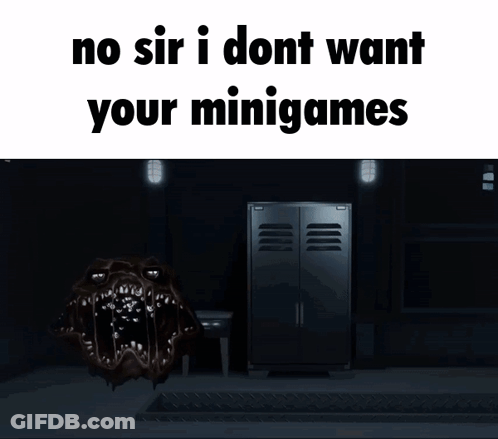 Cartoon Saying No Sir I Don't Want Mini Games GIF