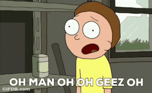 Cartoon Saying Oh Man Oh Oh Geez Oh GIF