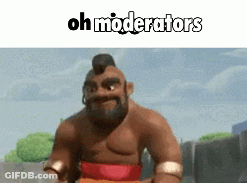 Cartoon Saying Oh Moderators GIF