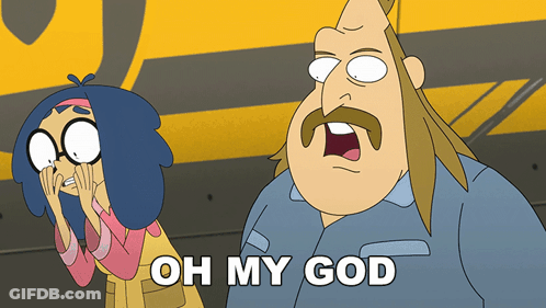 Cartoon Saying Oh My God GIF