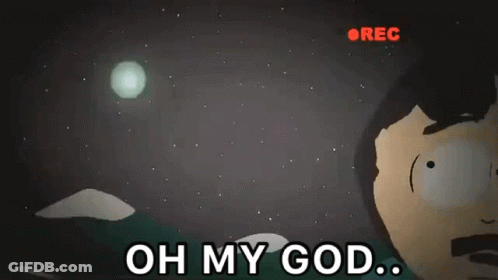 Cartoon Saying Oh My God Rec Button GIF