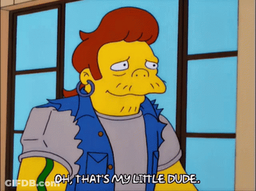 Cartoon Saying Oh That's My Little Dude GIF
