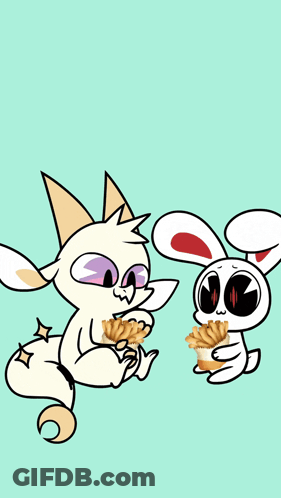 Cartoon Saying Onion Ring In Fries GIF