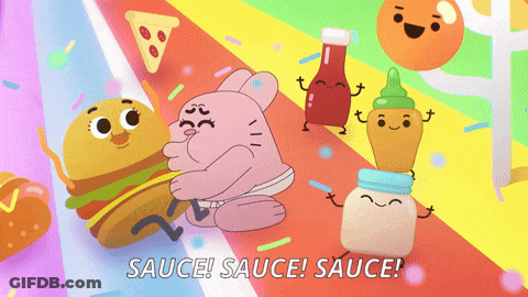 Cartoon Saying Sauce Sauce GIF