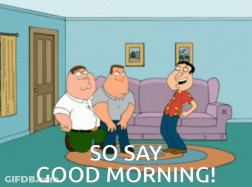 Cartoon Saying So Say Good Morning GIF