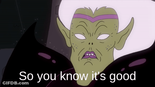 Cartoon Saying So You Know It's Good GIF