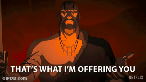 Cartoon Saying That's What I'm Offering You On Netflix GIF
