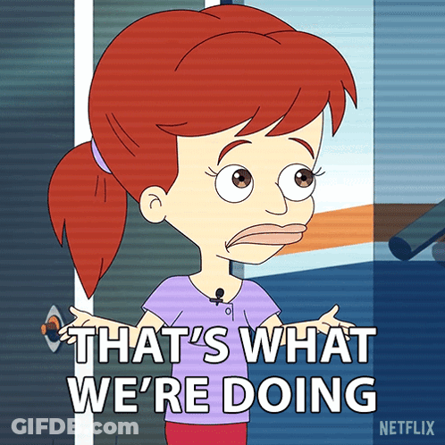 Cartoon Saying That's What We're Doing On Netflix GIF