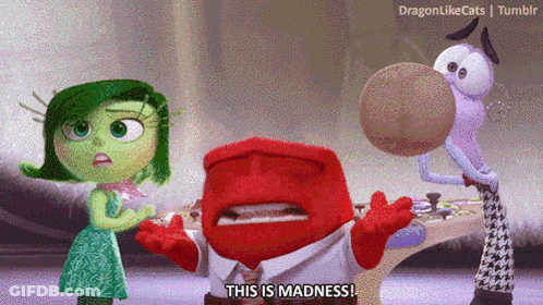Cartoon Saying This Is Madness GIF
