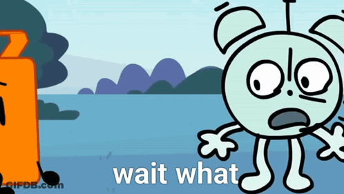 Cartoon Saying Wait What GIF