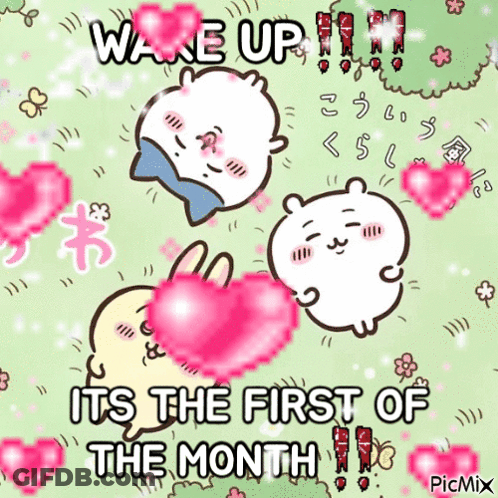 Cartoon Saying Wake Up First Month GIF