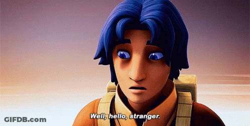 Cartoon Saying Well Hello Stranger GIF