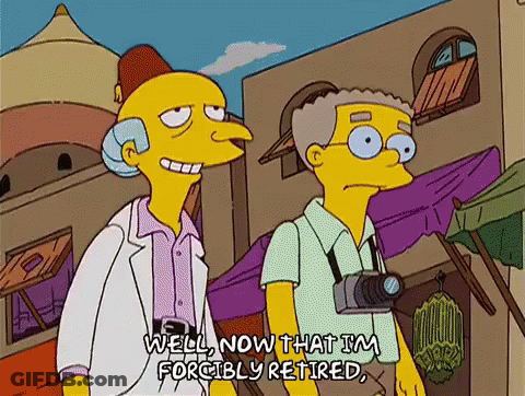 Cartoon Saying Well Now That Im Forcefully Retired GIF