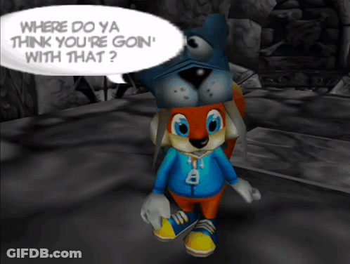 Cartoon Saying Where Do Ya Think You're Goin With That GIF