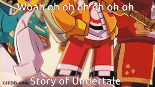 Cartoon Saying Woah Oh Oh Story Of Undertale GIF