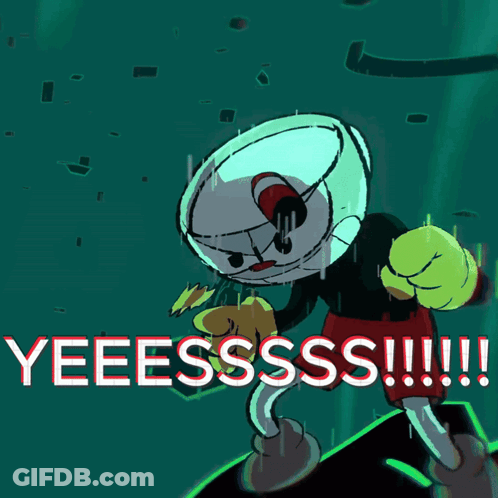 Cartoon Saying Yeeesssss GIF