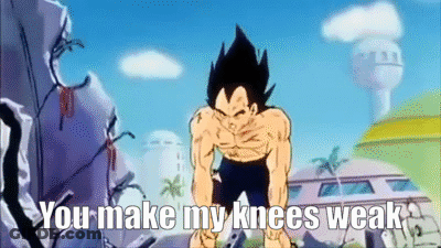Cartoon Saying You Make My Knees Weak GIF