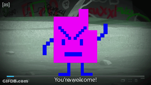 Cartoon Saying Youre Welcome GIF