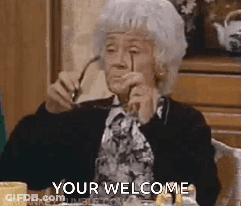 Cartoon Saying Youre Welcome GIF