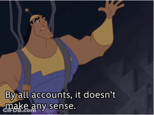Cartoon Says By All Accounts It Doesn't Make Any Sense GIF