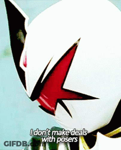 Cartoon Says I Don't Make Deals With Posers GIF