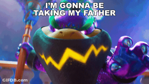Cartoon Says I'm Gonna Be Taking My Father On A Balcony GIF