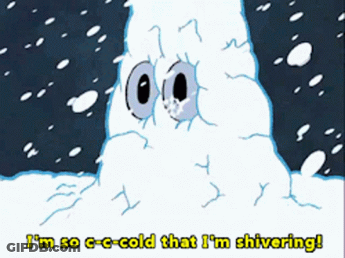 Cartoon Says I'm So Cold That I'm Shivering GIF
